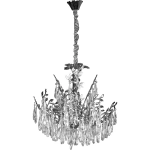 نجفة مودرن فضية بعدد 6 لمبات E14