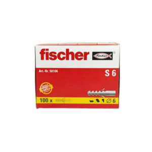 خابور بلاستيكي 6 مم من fischer، موديل 50106