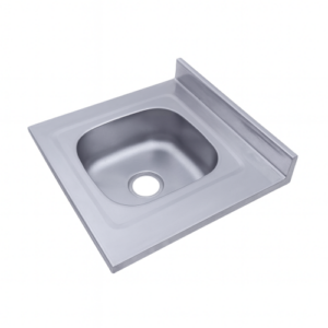 حوض مطبخ ستانلس ستيل بمقاس 60×50 سم — حوض واحد، التقنية الوطنية (موديل كوري)