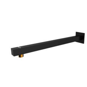 ذراع دش جداري مربع 60 سم من ستانلس ستيل SS304 — أسود