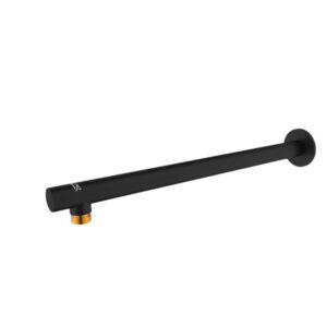 ذراع دش جداري دائري 60 سم من فولاذ SS304 — أسود