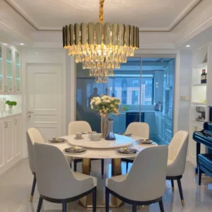 ثريا مودرن ذهبية 600 مم E14×9