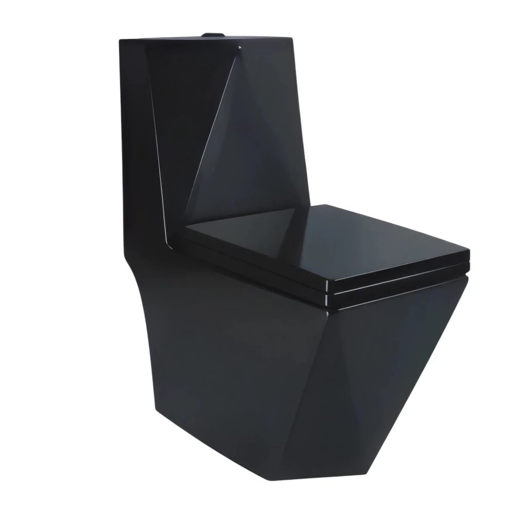 Black French toilet seat, model 602 — a modern look for everyday use