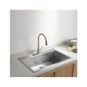 حوض مطبخ من ستانلس ستيل مقاس 65×45 سم بفتحة للخلّاط — صناعة صينية