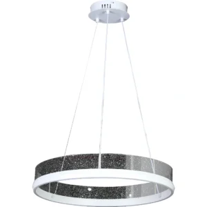 مصباح حلقي مودرن باللون الأبيض، 65 واط، ثلاث مستويات إضاءة