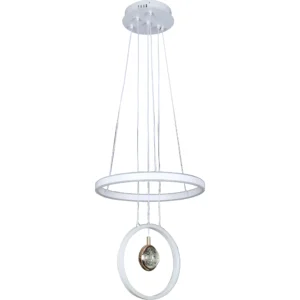 علاقة جدارية مودرن باللون الأبيض — 65 واط مع ثلاث أوضاع إضاءة