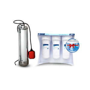 نظام تنقية مياه أكوا تاور 7 مراحل مع مضخة غاطسة زيتاليا 1 حصان وقارورة