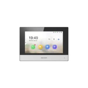 شاشة انتركم 7 بوصة تعمل باللمس — داخلية بعرض مباشر وتحكم بالباب | هيكفجن وتكامل ذكي