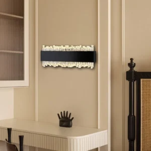 أبليك حائط مودرن أسود بثلاثة مصابيح — 7 واط