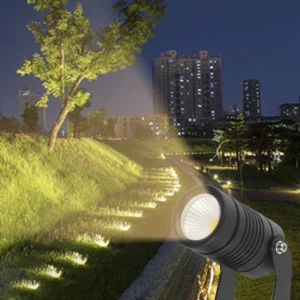 كشاف حديقة مثبت بالغرس وقابل للتوجيه — 7 واط، إضاءة صفراء — توفل