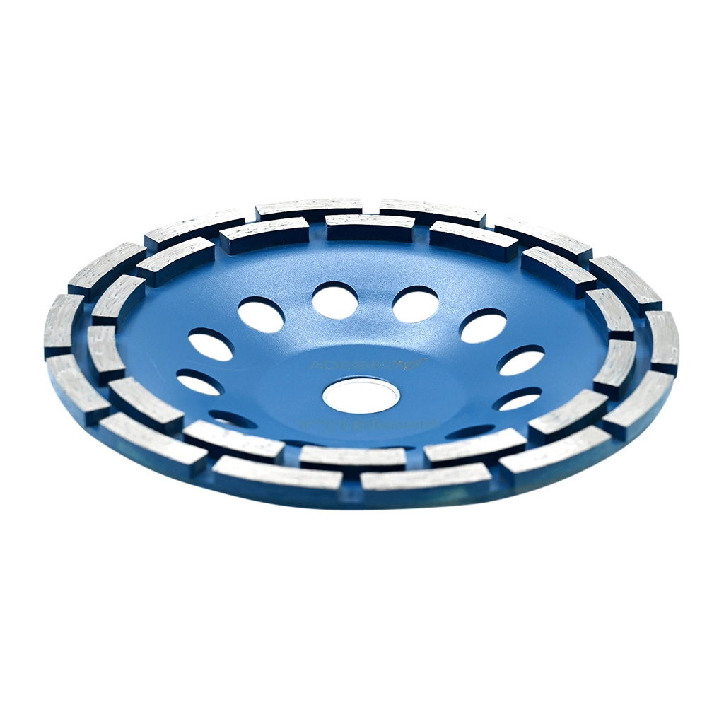 قرص جلخ ماسي بقطر 7 بوصة (180 مم) مزدوج الصفوف من ADEGSO — للخرسانة والحجر