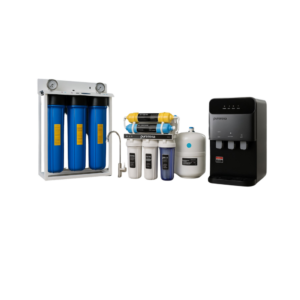 باقة النقاء من بيوريرينا: فلتر جامبو ثلاثي + فلتر 7 مراحل + برادة