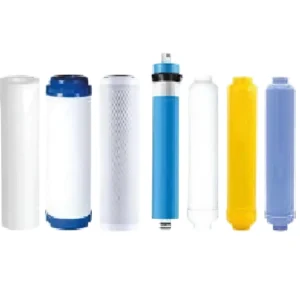 مجموعة فلاتر 7 مراحل مع وحدة معالجة — طقم تنقية متكامل لأجهزة التحلية