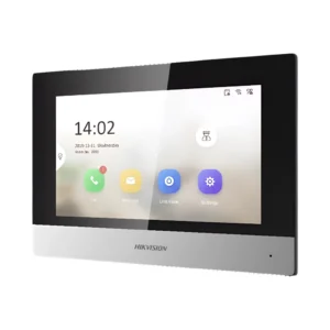 شاشة داخلية لمسية 7 بوصة من هيكفيجن طراز DS-KH6320-WTE1 مع واي فاي