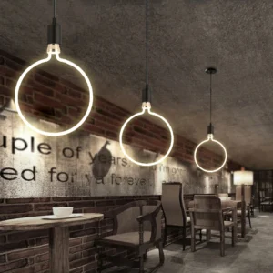 لمبة ديكورية مدوّرة 7 واط (قاعدة E27) — إضاءة صفراء