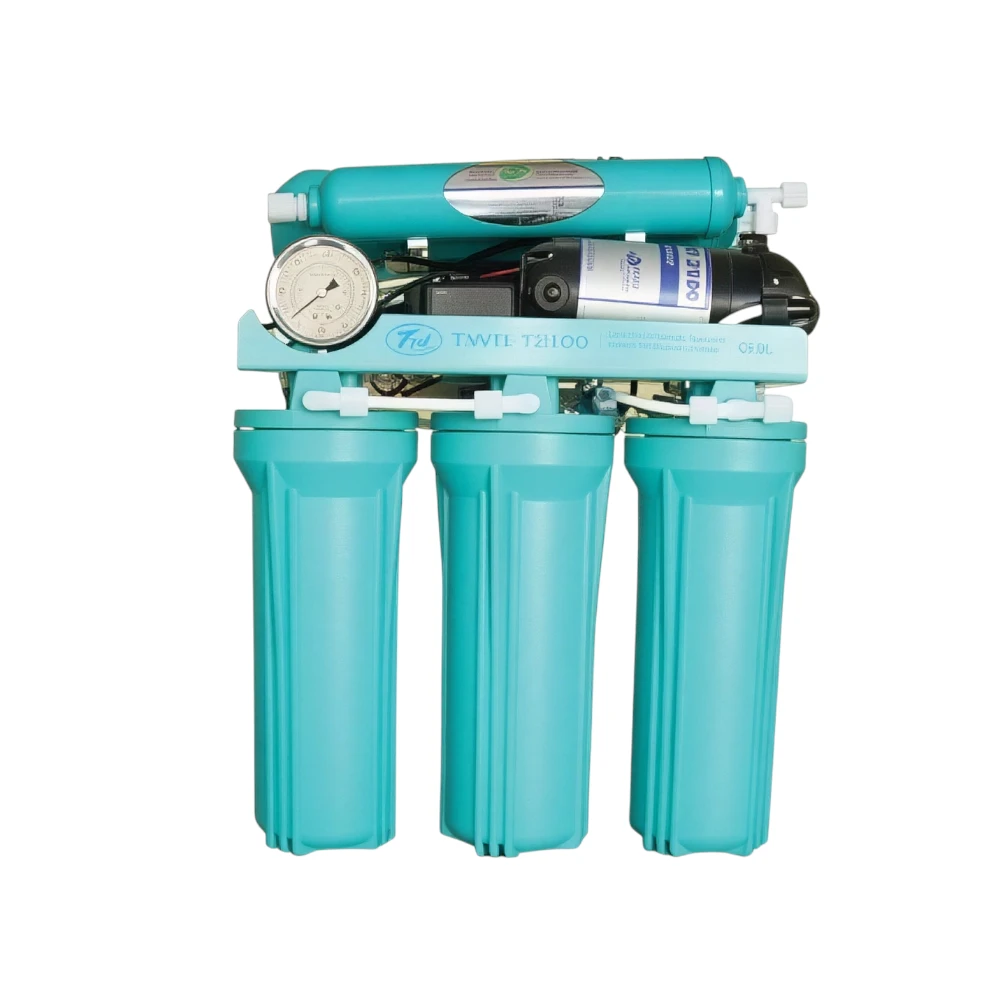 نظام تحلية مياه منزلي بـ7 مراحل من تيد — موديل TWIL T2100 مزوّد بمِقْياس ضغط