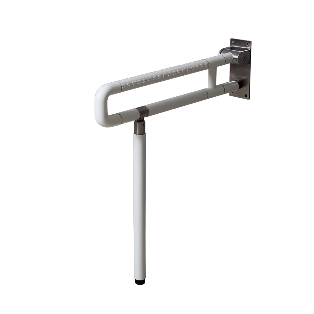 Floor grab bar for the elderly to support the bathroom, 70 cm long — High stability and extra safety