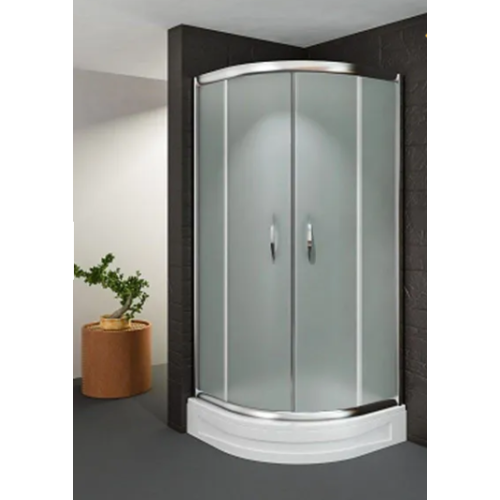 كابينة دش زاوية بتصميم عصري - زجاج سيكوريت 70×70 سم