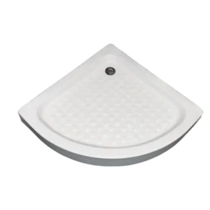 قاعدة كابينة دش زاوية من يونكس مقاس 70×70 سم — أبيض