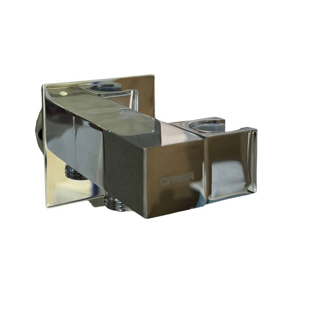 Square bidet elbow with side base and thick chrome finish — Orissa 70081
