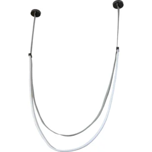 Modern gray wall sconce — 75W yellow light