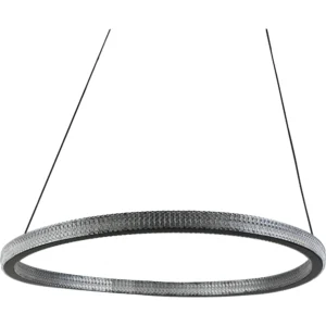 نجفة مودرن سوداء بثلاثة أضواء 75 واط — قطر 60 سم