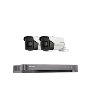 طقم كاميرتين مراقبة 8 ميجابكسل (4K) مع رؤية ليلية ونظام DVR متكامل