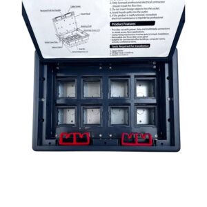 علبة أرضية 8 فتحات زجاجية موديل 50039