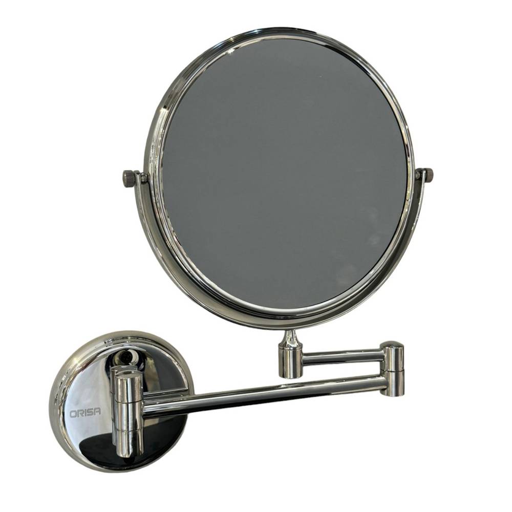 8-inch Chrome-Plated Moving Head Magnifying Mirror — Orissa Model 60014