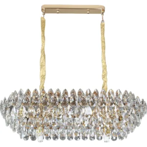 نجفة مودرن ذهبية بمقاس 800×300 مم (10 قواعد E14)