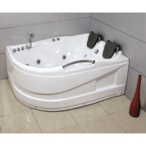 بانيو جاكوزي زاوية من يونكس موديل 807، أبعاد 170×120 سم — أبيض