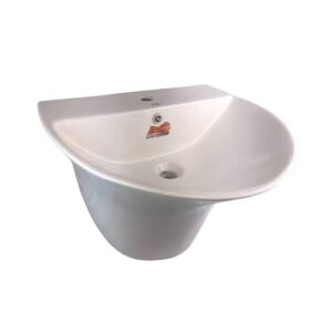 مغسلة معلقة بيضاء موديل 814 — تصميم مودرن