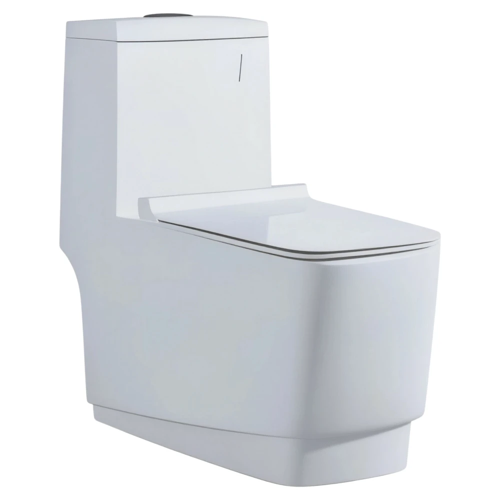 French toilet seat model 886 — white, modern design and high comfort