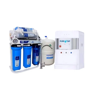 فلتر تحلية فيتنامي 9 مراحل مع قاعدة ومقياس ضغط — تنقية متقدمة لمياه شرب نقية ومبرد مياه — نظام متكامل (ماركة غير معروفة)