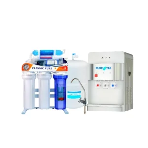 جهاز تحلية تايواني 9 مراحل مع قاعدة، مقياس ضغط ومبرد مياه — تنقية متقدمة لمياه شرب نقية للمنازل والمكاتب | طراز غير محدد، نظام متكامل