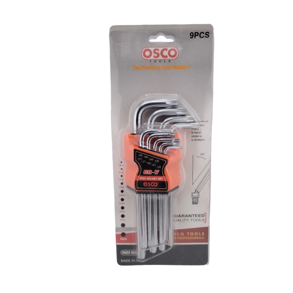 Osko 9-piece Torx wrench set