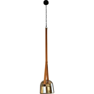 Modern single pendant lamp, 9 watts, amber color