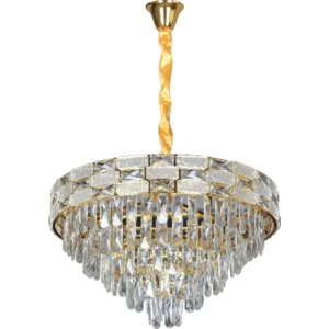 نجفة مودرن ذهبية بــ9 لمبات (E14)