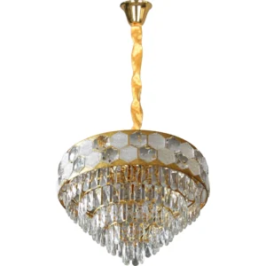 ثريا مودرن ذهبية — 9 لمبات (قاعدة E14)