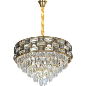 نجفة مودرن ذهبية 9 لمبات (قاعدة E14)