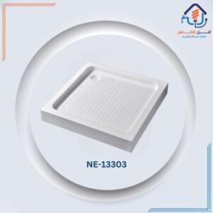 قاعدة دش مربعة من الأكريليك 90×90 سم — أبيض