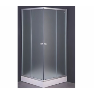 كابينة استحمام مربعة بزجاج ثلجي مقاس 90×90 سم