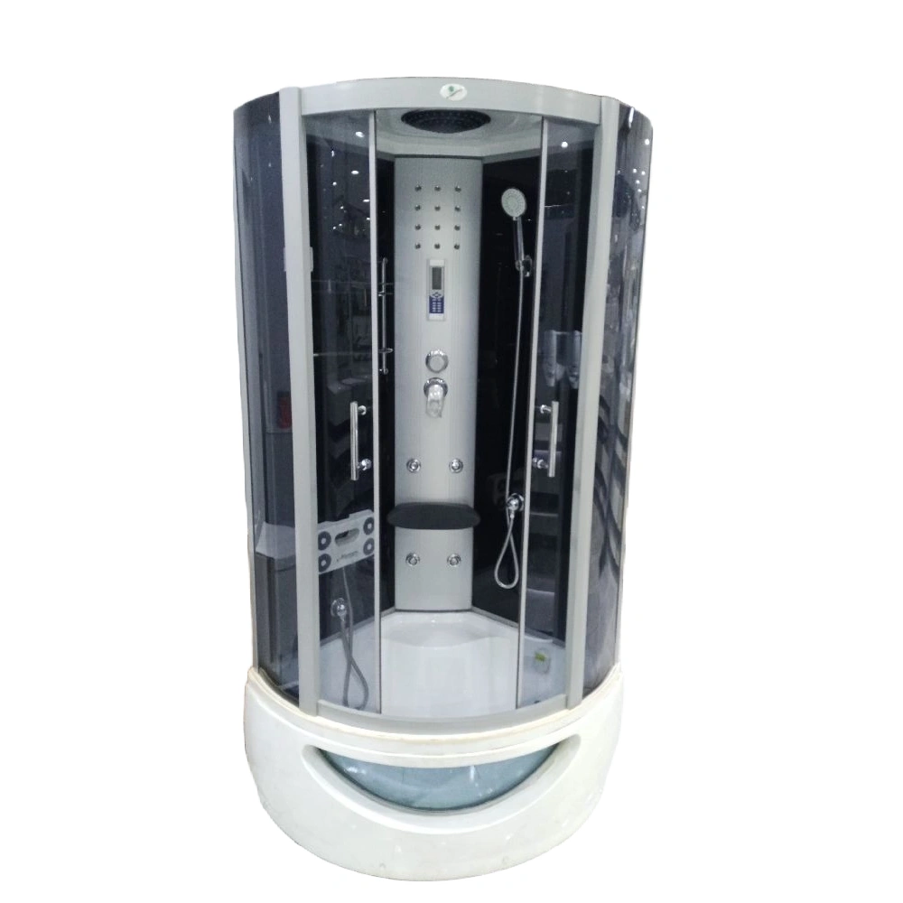 كابينة بخار زاوية بزجاج مقسّى وقاعدة أكريليك 90×90 سم — Bunai