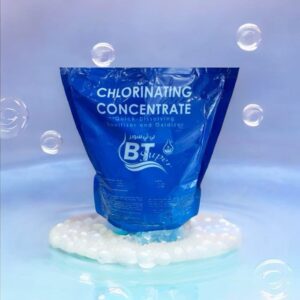 مسحوق كلور بي تي سوبر لتعقيم المسابح — تركيز 97%، 0.25 كجم
