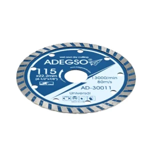 قرص قطع ألماسي توربو من ADEGSO بقطر 115 مم للاستخدام الرطب والجاف — طراز AD-30011