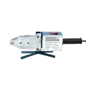 ماكينة لحام مواسير بلاستيك ADEGSO بقوة 2000 واط — لضبط ولحام أنابيب PPR والبوليثيلين مع منظم حرارة حتى 300° مئوية