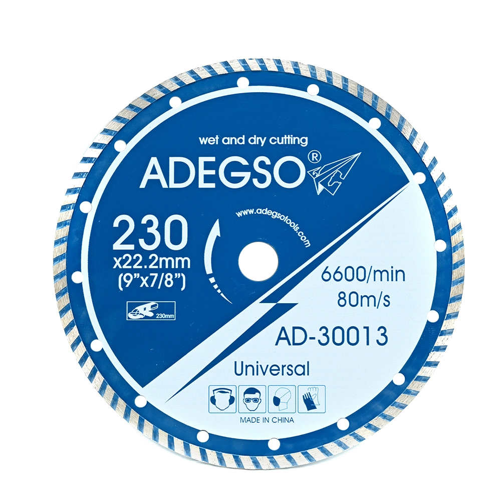 قرص قطع ألماسي توربو ADEGSO موديل AD-30013 بقطر 230 مم مناسب للجرانيت والرخام