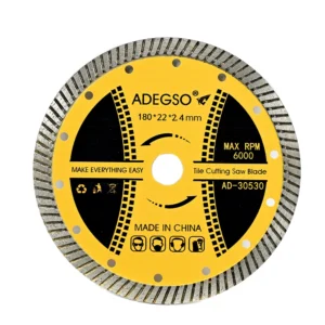 قرص قطع ماسي ADEGSO موديل AD-30530 — مقاس 180 مم بحافة توربو