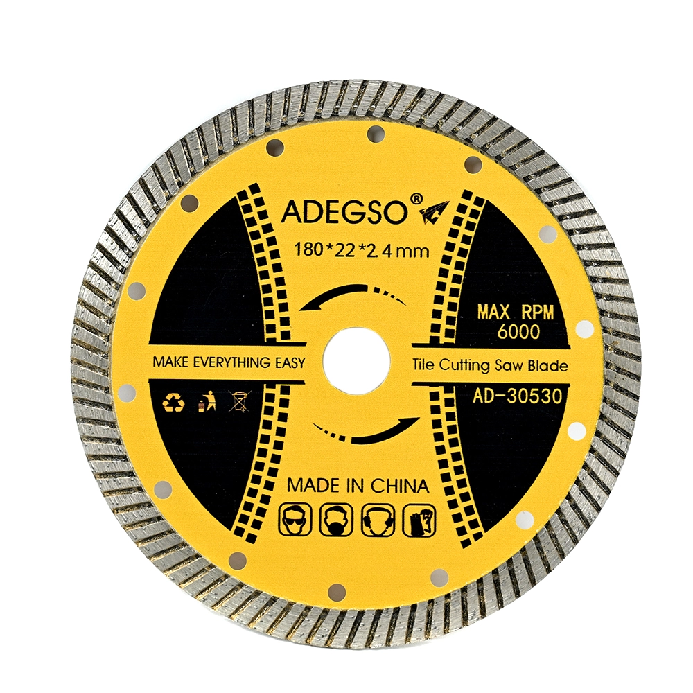 قرص قطع ماسي ADEGSO موديل AD-30530 — مقاس 180 مم بحافة توربو