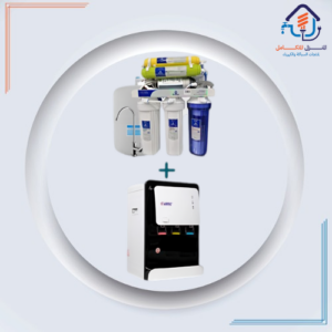جهاز تحلية مياه بسبع مراحل مع مبرد طاولة بتعبئة ذاتية — ARTEC (أبيض)